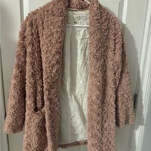 Wilfred Pink Fuzzy Jacket